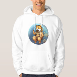Moletom Shiba No Espaço Astronauta Shiba 9