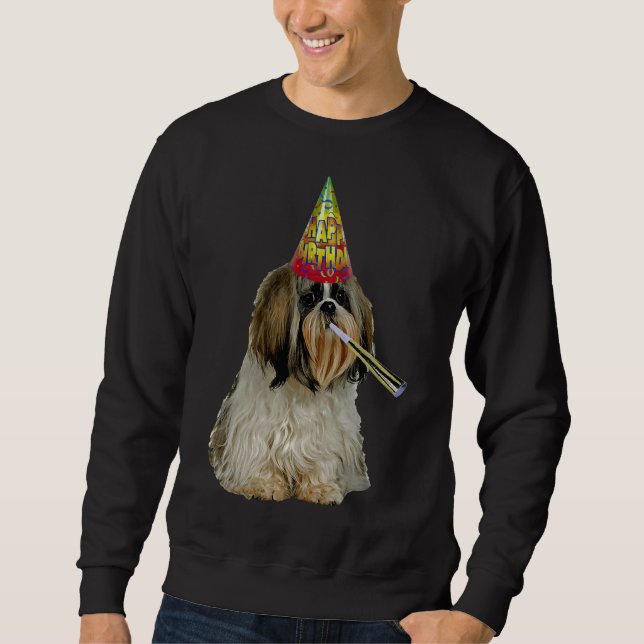 Moletom Shih Tzu Birthday (Frente)