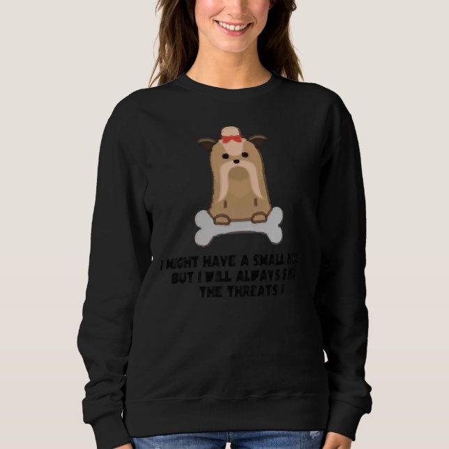 Moletom Shih Tzu Dog Com Um Slogan (Frente)