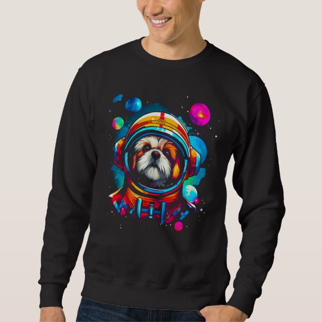 Moletom Shih Tzu Dog Planet Space (Frente)