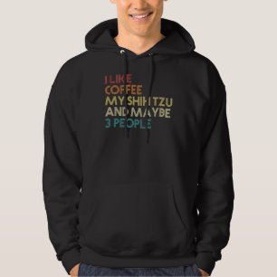 Moletom Shih Tzu Dog Proprietário do Café Sarcastic Say Qu