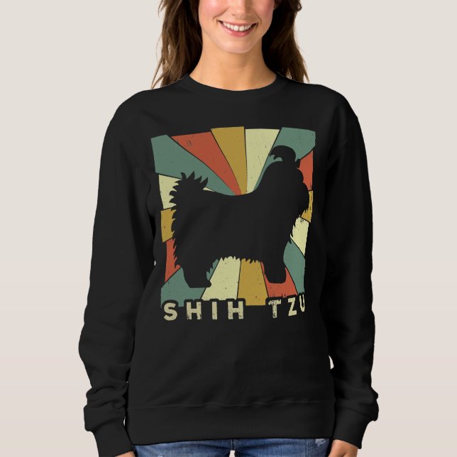 Moletom Shih Tzu Dog Retro Vintage (Frente)
