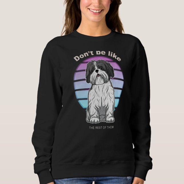 Moletom Shih Tzu Dog Vintage 15 (Frente)