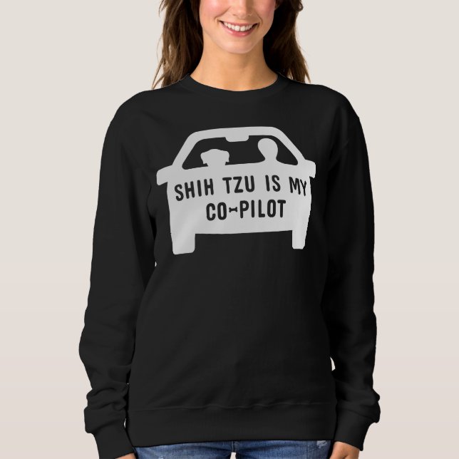 Moletom Shih Tzu É Minha Copiloto (Frente)