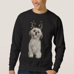 Moletom Shih Tzu Reindeer Cão de Natal