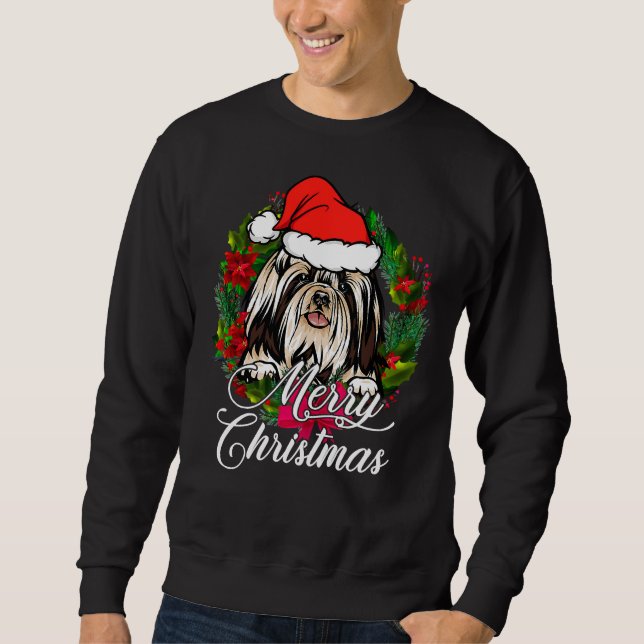 Moletom Shih Tzu Snow Christmas Pajama (Frente)
