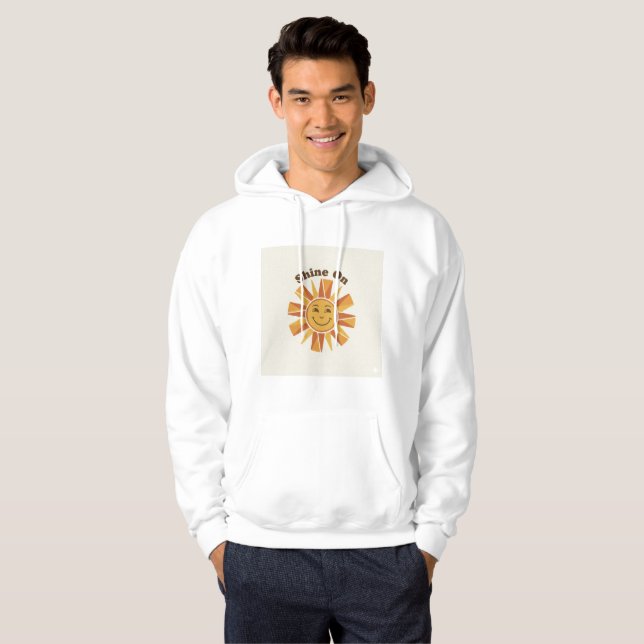 Moletom “Shine On” Positive Sun Hoodie – Unisex Inspiratio (Frente Completa)