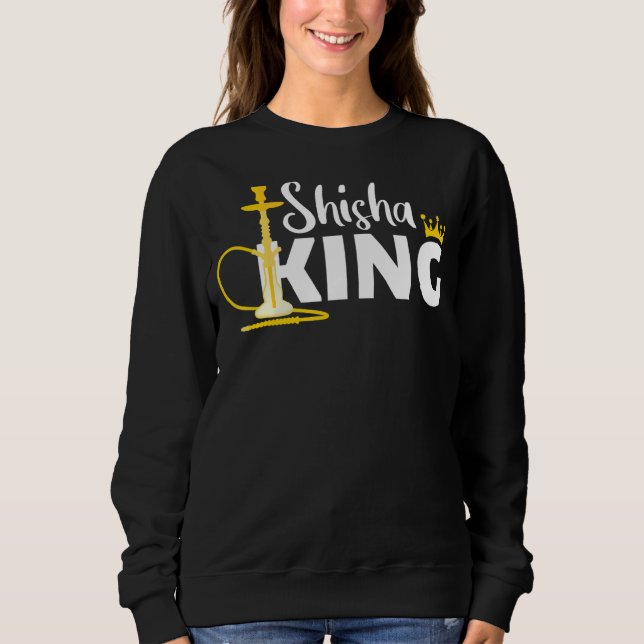 Moletom Shisha King Crown Hookah Smoam Steam (Frente)