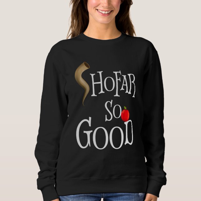 Moletom Shofar So Good Kids Mens Jewish Hanukkah Gif (Frente)