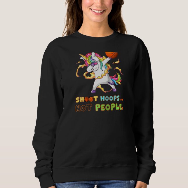 Moletom Shoops Not Pessoas Unicorn Basbol Cute Gi (Frente)