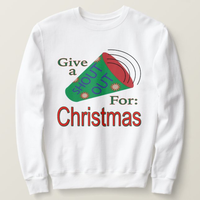 Moletom Shout Out para o Natal (Frente do Design)