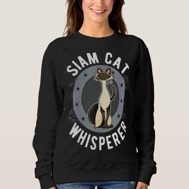 Moletom Siam Cat Whisperer (Frente)