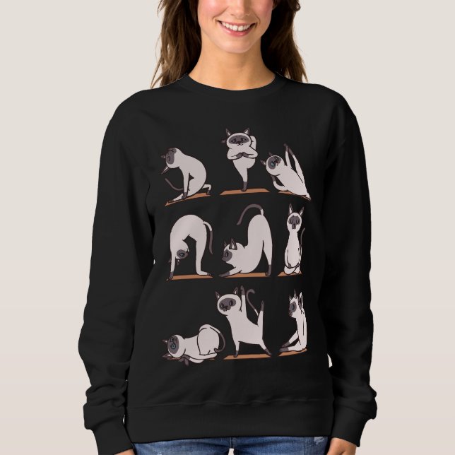 Moletom Siamese Cat Yoga (Frente)