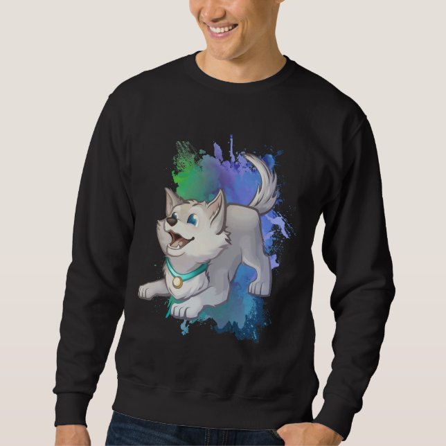 Moletom Siberian Husky Dog W Job The Master Escape Artist (Frente)