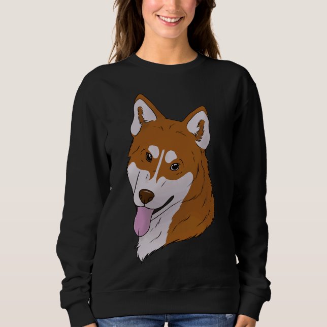 Moletom Siberian Husky Red (Frente)