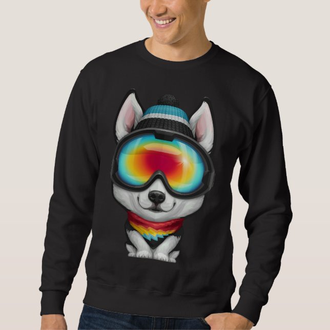 Moletom Siberian Husky Rider (Frente)