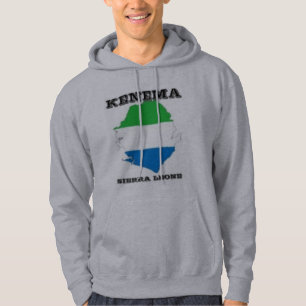 Moletom Sierra Leone, Hoodie do mapa (Kenema)