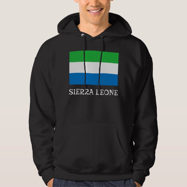 Moletom Sierra Leone National Country Flag Patriotic Sport (Frente)