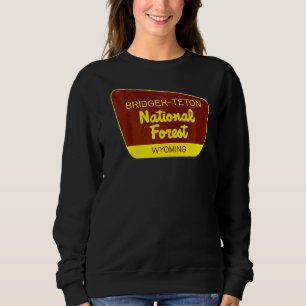 Moletom Sigla de Retro de Bridger Teton National Forest Wy