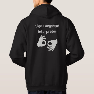 Moletom Sign Language Interpreter Hoody