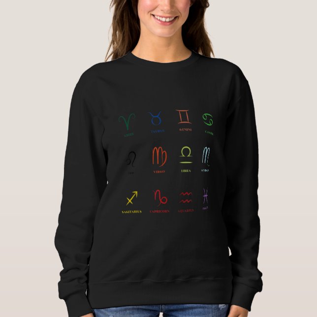 Moletom Signos Astrológicos Arco-íris dos Trópicos Celesti (Frente)