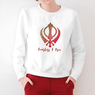 Moletom Sikh Khanda "Sem medo e livre"