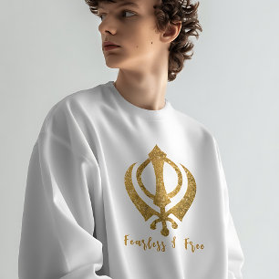 Moletom Sikh Khanda "Sem medo e livre"