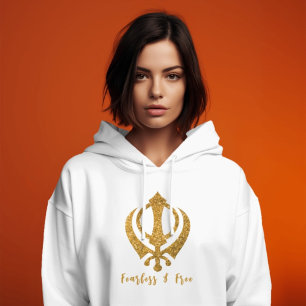Moletom Sikh Khanda "Sem medo e livre"