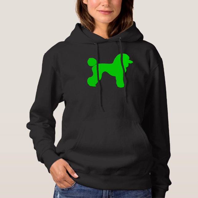 Moletom Silhouette de Poodle Verde (Frente)