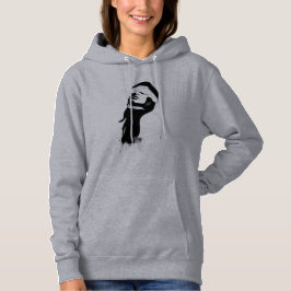 Moletom Silhouette surreal art hoodie black and white