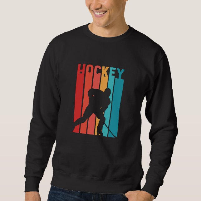 Moletom Silhout Vintage Retro Hockey (Frente)