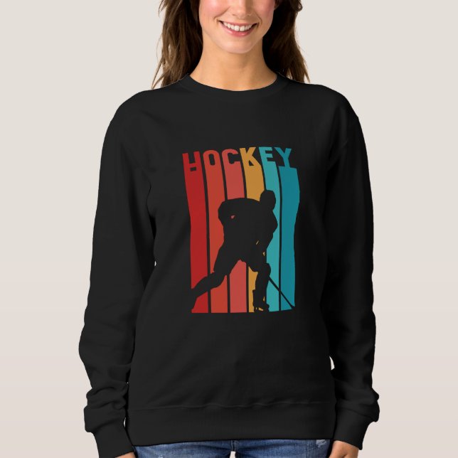 Moletom Silhout Vintage Retro Hockey (Frente)