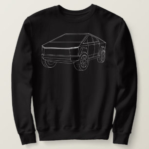 Moletom Silhueta da Cyber Pick-Up Truck Unisex cyber truck