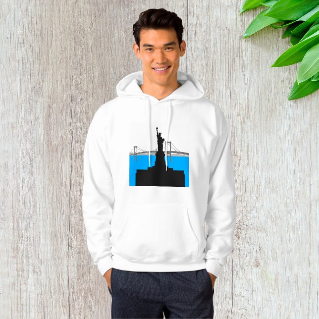 Moletom Silhueta da Estátua da Liberdade Skyline de Nova Y (Criador carregado)