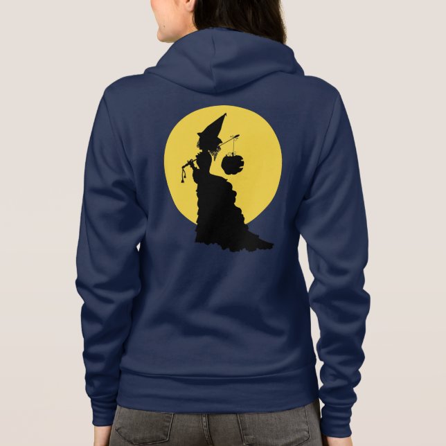 Moletom Silhueta de Bruxas Vitorianas Legal de Halloween (Verso)