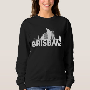 Moletom Silhueta do Contorno da Cidade de Brisbane Austrál