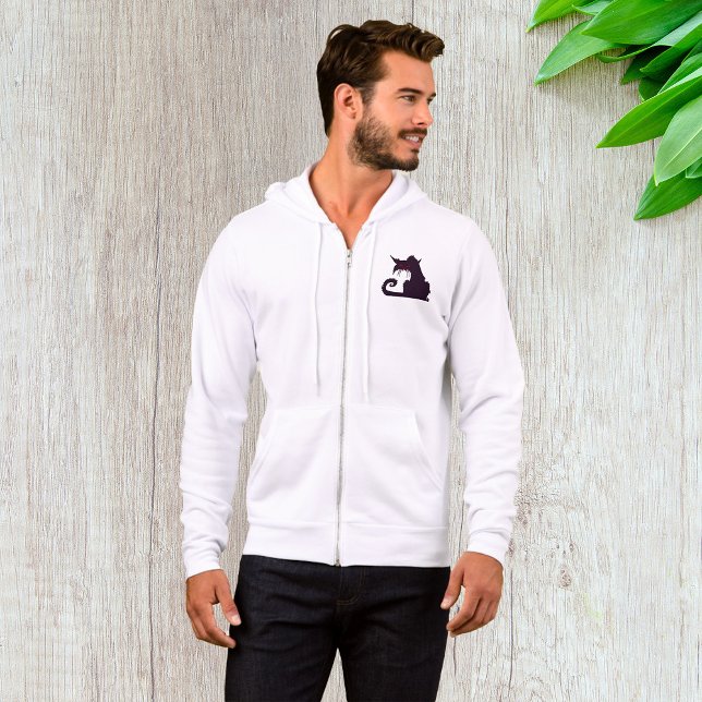 Moletom Silhueta Gato Preto mau com Olhos Vermelhos (Criador carregado)