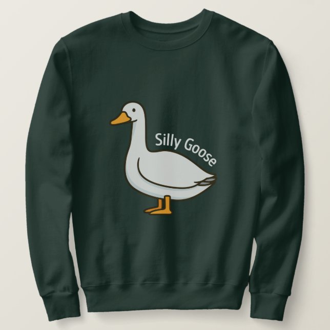 Moletom Silly Goose Funny Cartoon Goose (Frente do Design)