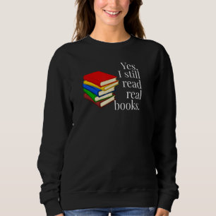 MOLETOM SIM, EU AINDA LEIO LIVROS DE VERDADE - PILHA DE LI