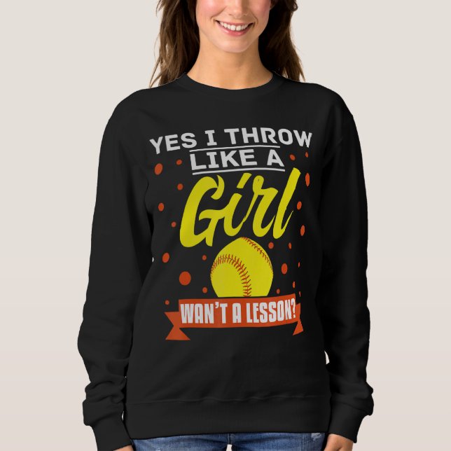 Moletom Sim, Eu Jogo Como Uma Garota Quer Uma Lição De Sof (Frente)