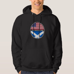 Moletom Sim, Eu Sou Ambos Bandeira Da Escócia Dos Eua