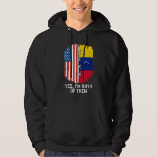 Moletom Sim, eu sou ambos metade americano metade venezuel