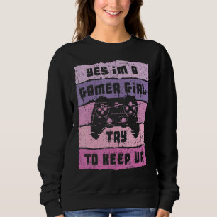 Moletom Sim, eu sou uma garota de jogos Engraçada