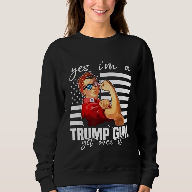 Moletom Sim, eu sou uma Trump Girl. (Frente)
