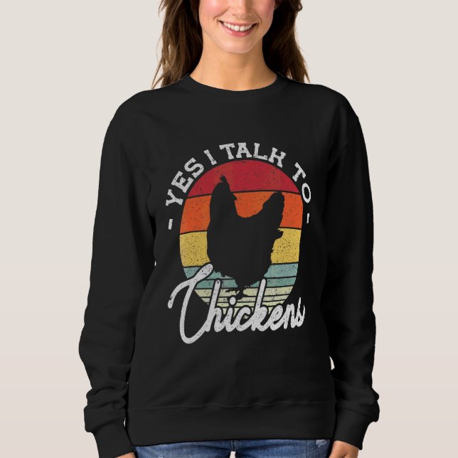 Moletom Sim, Falo Com Galinhas De Pijamas De Frango (Frente)