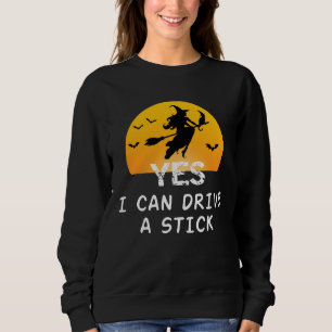 Moletom Sim ICan Dirija Uma Bruxa Engraçada de Camisa-T
