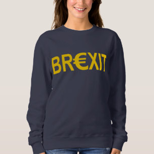 Moletom SIM PARA BREXIT, Brexit com símbolo do euro