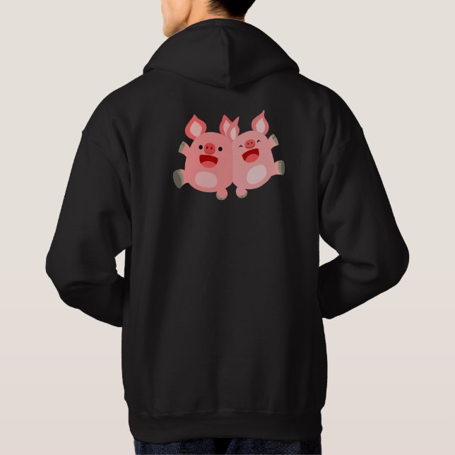 Moletom SIM! Pomos de cartoon bonitos Hoodie (verso) (Verso)