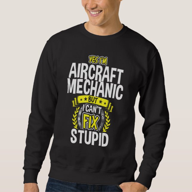 Moletom Sim, sou mecânico de aeronaves (Frente)