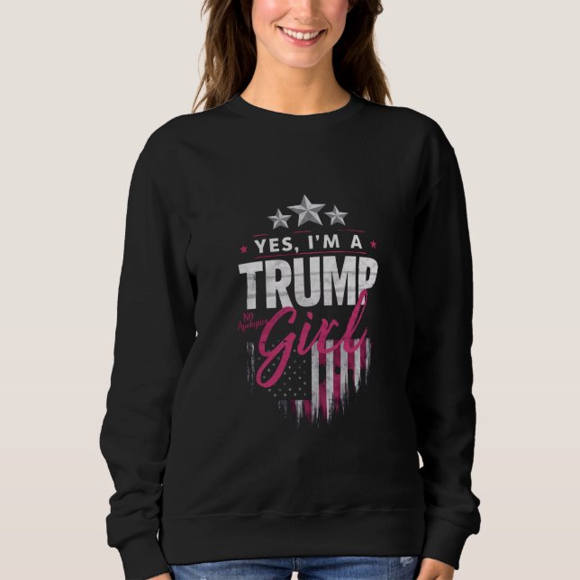 Moletom Sim, sou uma Trump Girl sem desculpas 2024 (Frente)